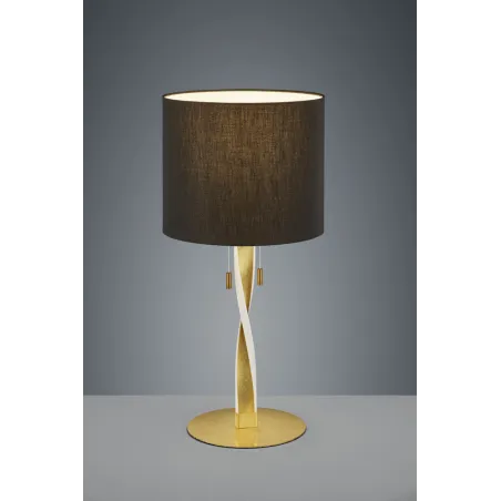 TRIO Lampe de table intérieur or et noir NANDOR - Pas cher