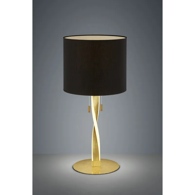 TRIO Lampe de table intérieur or et noir NANDOR - Pas cher