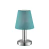 TRIO Lampe de table intérieur nickel mat et turquoise MATS - Pas cher