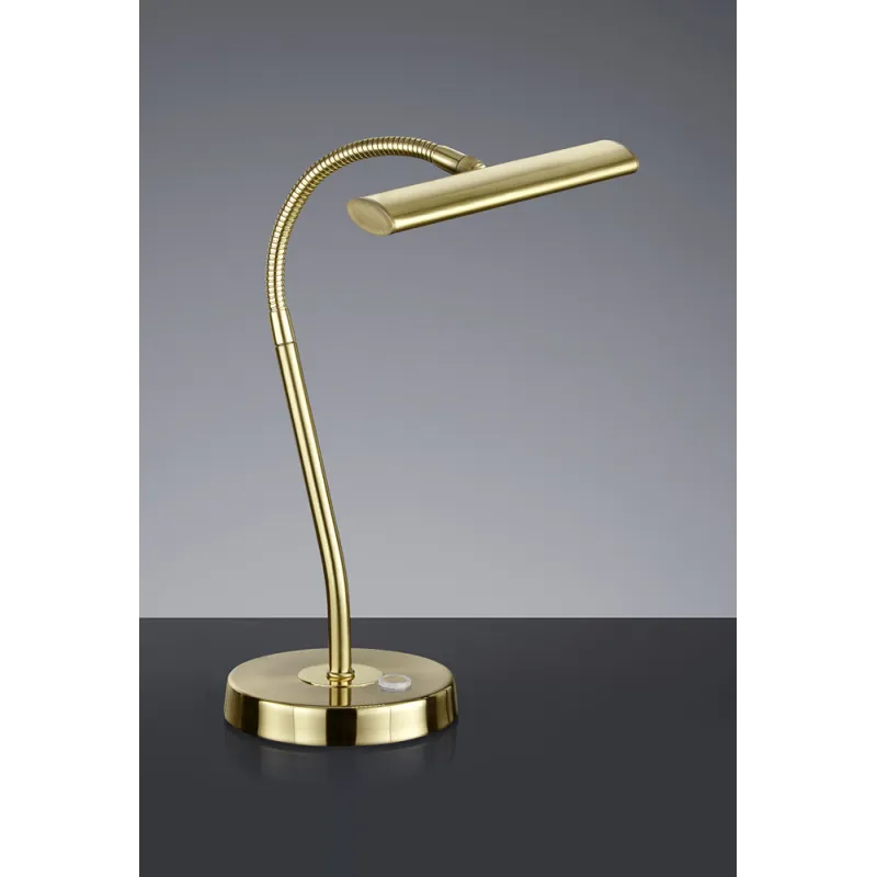 TRIO Lampe de table intérieur laiton mat CURTIS - Pas cher