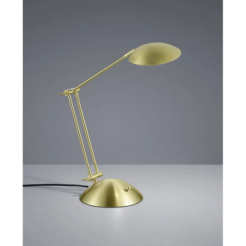 TRIO Lampe de table intérieur laiton mat CALCIO - Pas cher