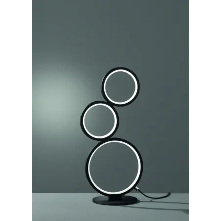 TRIO Lampe de table intérieur noir mat RONDO - Pas cher