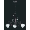 TRIO Lustre intérieur rouille antique et albâtre TRADITIO - Pas cher