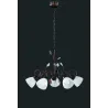 TRIO Lustre intérieur rouille antique et albâtre TRADITIO - Pas cher