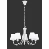 TRIO Lustre intérieur blanc mat et blanc CORTEZ - Pas cher