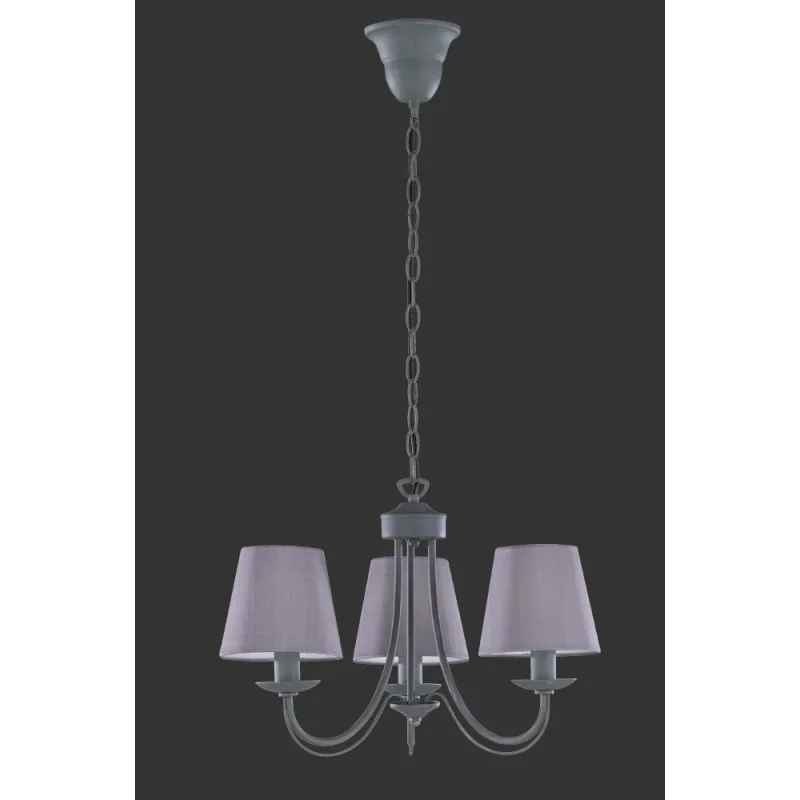 TRIO Lustre intérieur couleur beton et gris CORTEZ - Pas cher