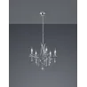 TRIO Lustre intérieur chrome LUCERNA - Pas cher