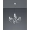 TRIO Lustre intérieur chrome LUCERNA - Pas cher