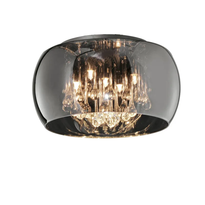 TRIO Plafonnier intérieur chrome VAPORE - Pas cher