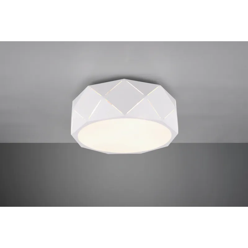 TRIO Plafonnier intérieur blanc mat et blanc ZANDOR - Pas cher