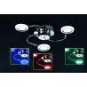 TRIO Plafonnier intérieur chrome et blanc TURNER - Pas cher