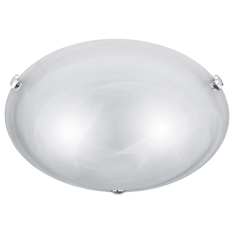 TRIO Plafonnier intérieur nickel mat et blanc ADRIAN - Pas cher