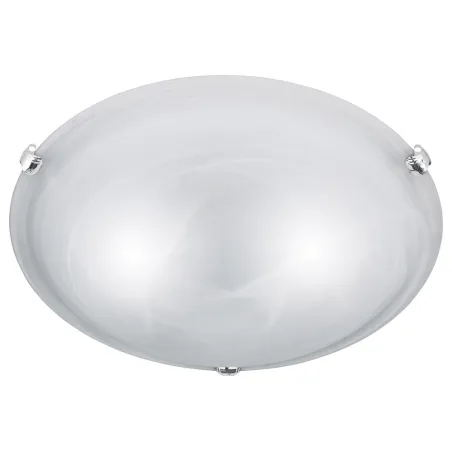 TRIO Plafonnier intérieur nickel mat et blanc ADRIAN - Pas cher