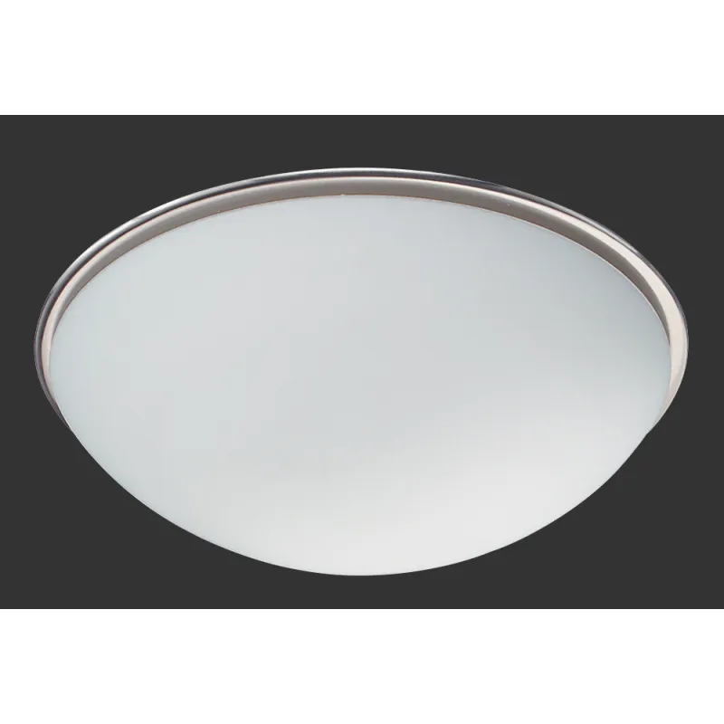 TRIO Plafonnier intérieur nickel mat et blanc BULTO - Pas cher