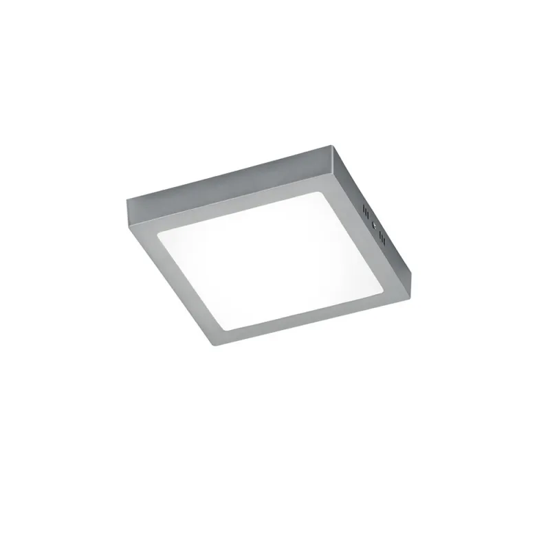 TRIO Plafonnier intérieur nickel mat et blanc ZEUS - Pas cher