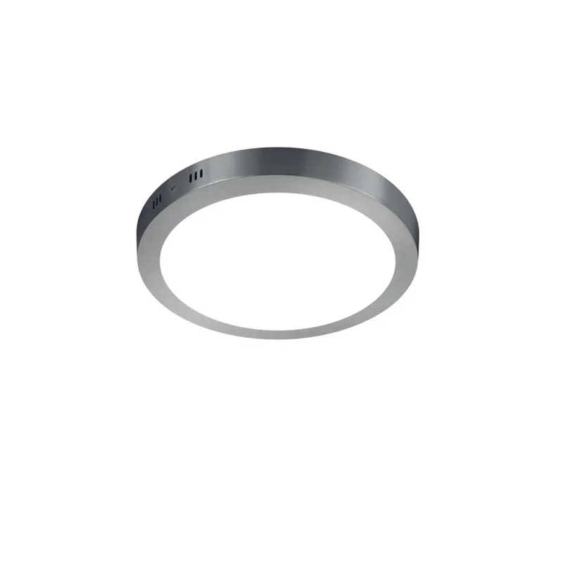 TRIO Plafonnier intérieur nickel mat et blanc CENTO - Pas cher