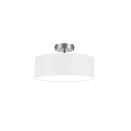 TRIO Plafonnier intérieur nickel mat et blanc HOTEL - Pas cher