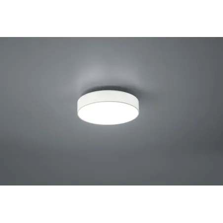 TRIO Plafonnier intérieur nickel mat et blanc LUGANO - Pas cher