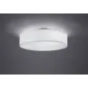 TRIO Plafonnier intérieur nickel mat et blanc HOTEL - Pas cher