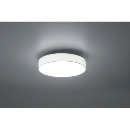 TRIO Plafonnier intérieur nickel mat et blanc LUGANO - Pas cher