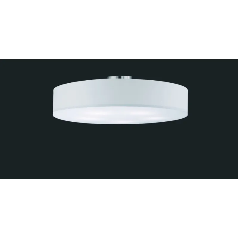 TRIO Plafonnier intérieur nickel mat et blanc HOTEL - Pas cher