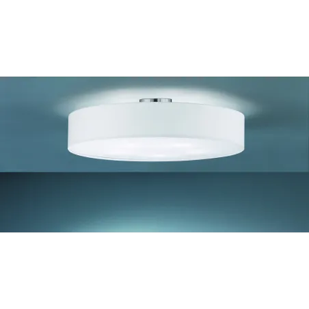TRIO Plafonnier intérieur nickel mat et blanc HOTEL - Pas cher