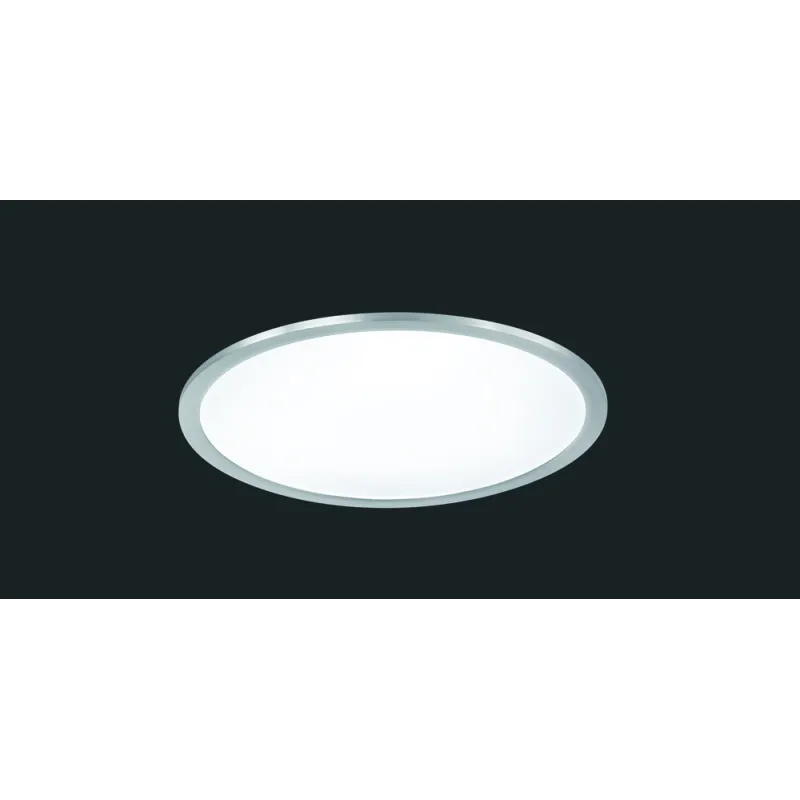 TRIO Plafonnier intérieur nickel mat et blanc PHOENIX - Pas cher
