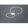 TRIO Plafonnier intérieur nickel mat et blanc HYDRA - Pas cher