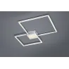 TRIO Plafonnier intérieur nickel mat et blanc HYDRA - Pas cher