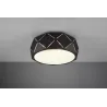 TRIO Plafonnier intérieur noir mat et blanc ZANDOR - Pas cher