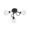 TRIO Plafonnier intérieur rouille antique et blanc FREDDY - Pas cher
