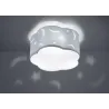 TRIO Plafonnier intérieur blanc et bleu pastel MOONY - Pas cher