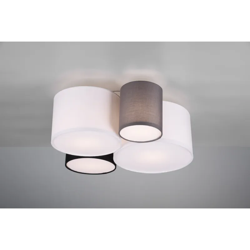 TRIO Plafonnier intérieur multicouleur et gris HOTEL - Pas cher