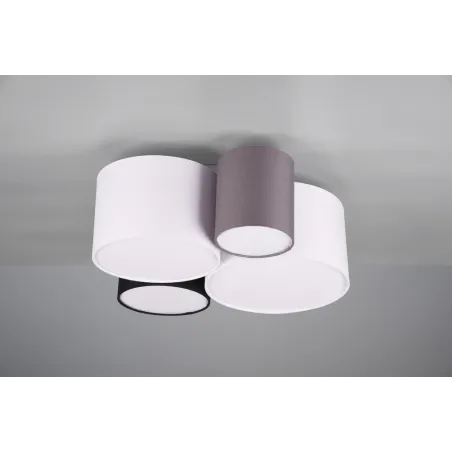 TRIO Plafonnier intérieur multicouleur et gris HOTEL - Pas cher