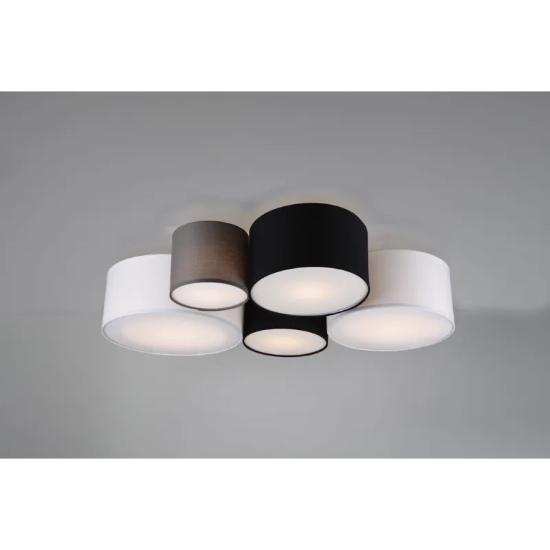TRIO Plafonnier intérieur multicouleur et gris HOTEL - Pas cher