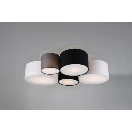 TRIO Plafonnier intérieur multicouleur et gris HOTEL - Pas cher