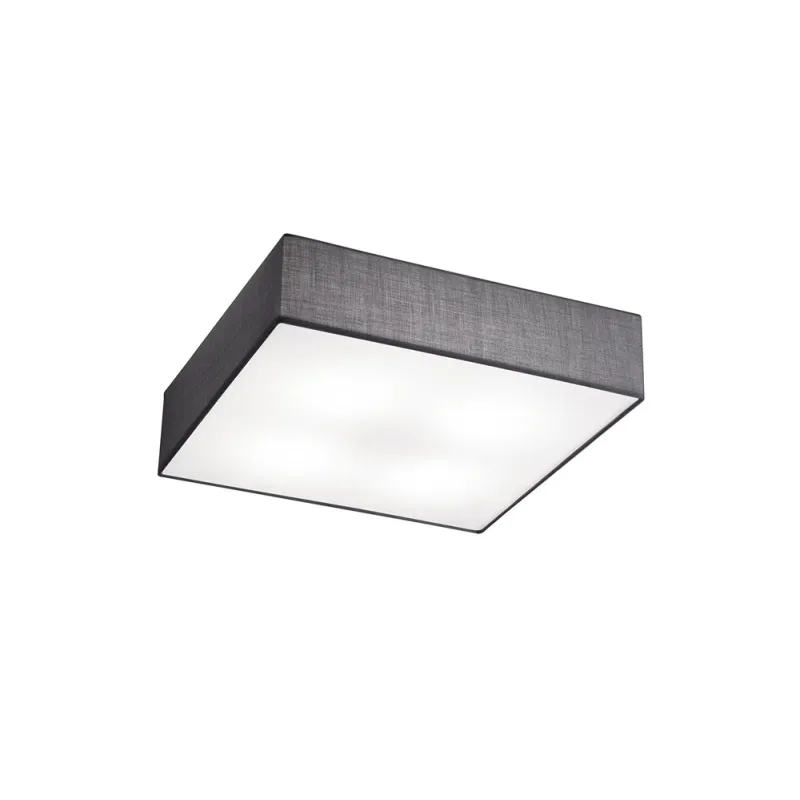TRIO Plafonnier intérieur nickel mat et gris EMBASSY - Pas cher