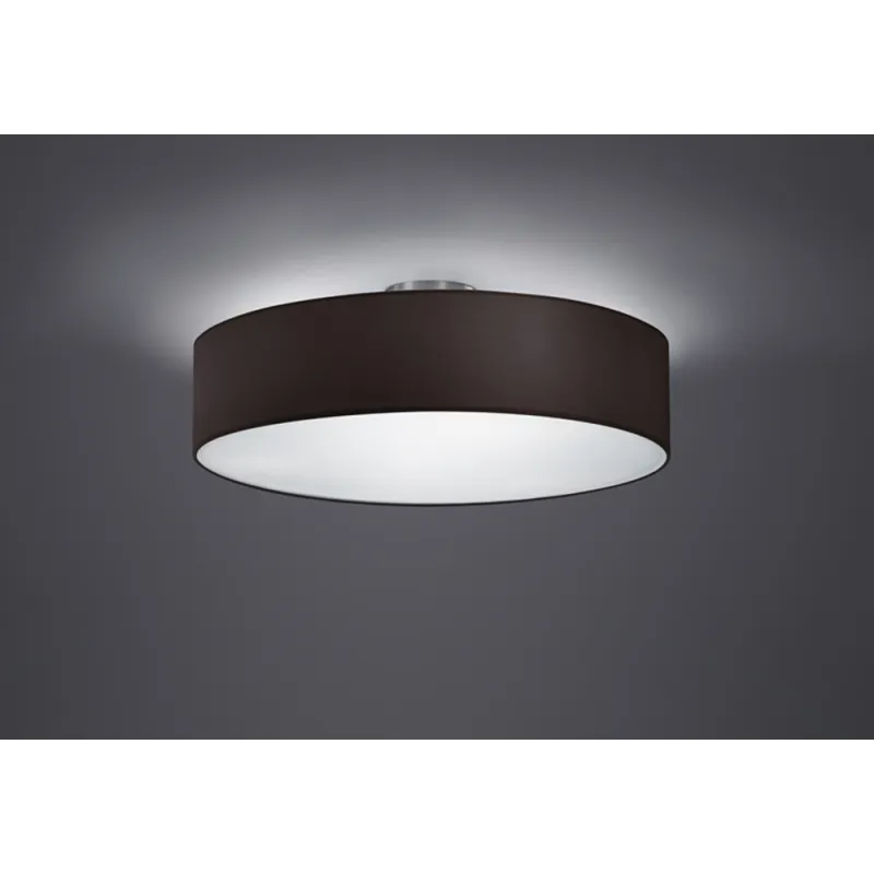 TRIO Plafonnier intérieur nickel mat et noir HOTEL - Pas cher