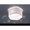 TRIO Plafonnier intérieur blanc et rose pastel MOONY - Pas cher