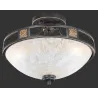 TRIO Plafonnier intérieur rouille et transparent claire QUINTA - Pa...