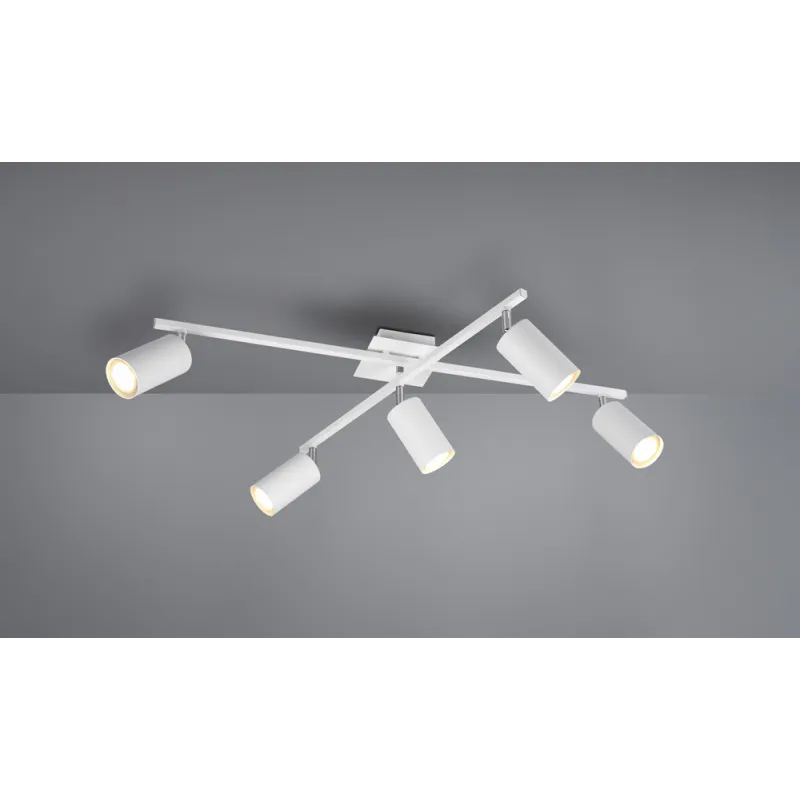 TRIO Plafonnier intérieur blanc MARLEY - Pas cher