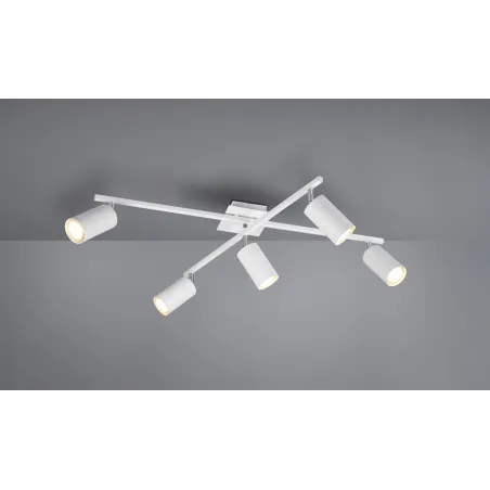 TRIO Plafonnier intérieur blanc MARLEY - Pas cher