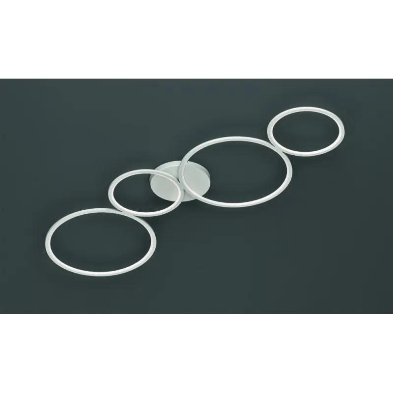 TRIO Plafonnier intérieur blanc mat RONDO - Pas cher
