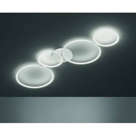 TRIO Plafonnier intérieur blanc mat RONDO - Pas cher