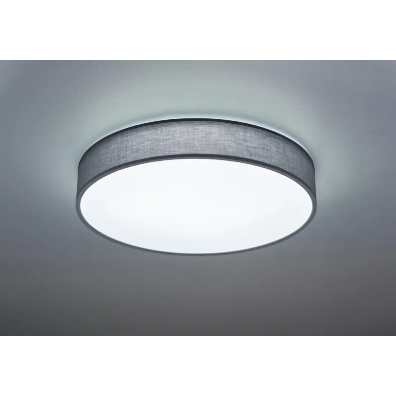 TRIO Plafonnier intérieur gris LUGANO - Pas cher