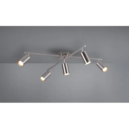 TRIO Plafonnier intérieur nickel mat MARLEY - Pas cher