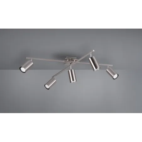 TRIO Plafonnier intérieur nickel mat MARLEY - Pas cher