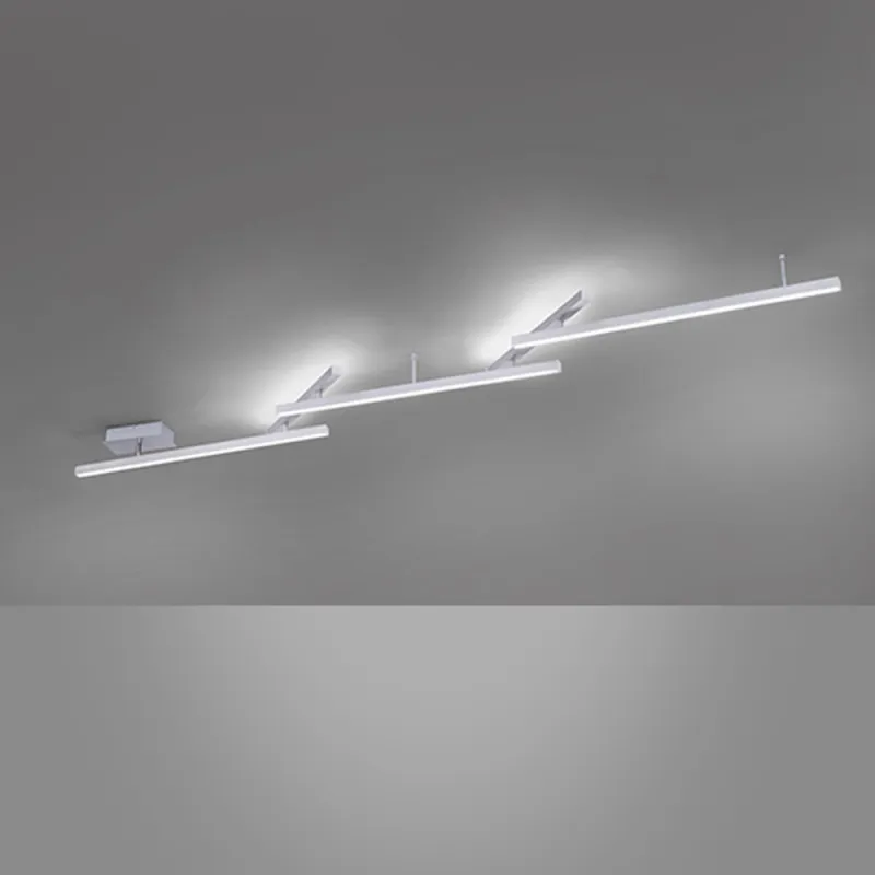TRIO Plafonnier intérieur nickel mat MELBY - Pas cher