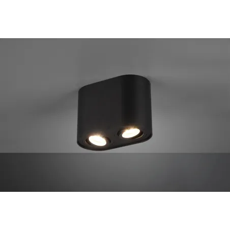 TRIO Plafonnier intérieur noir mat COOKIE - Pas cher