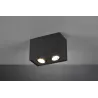 TRIO Plafonnier intérieur noir mat BISCUIT - Pas cher
